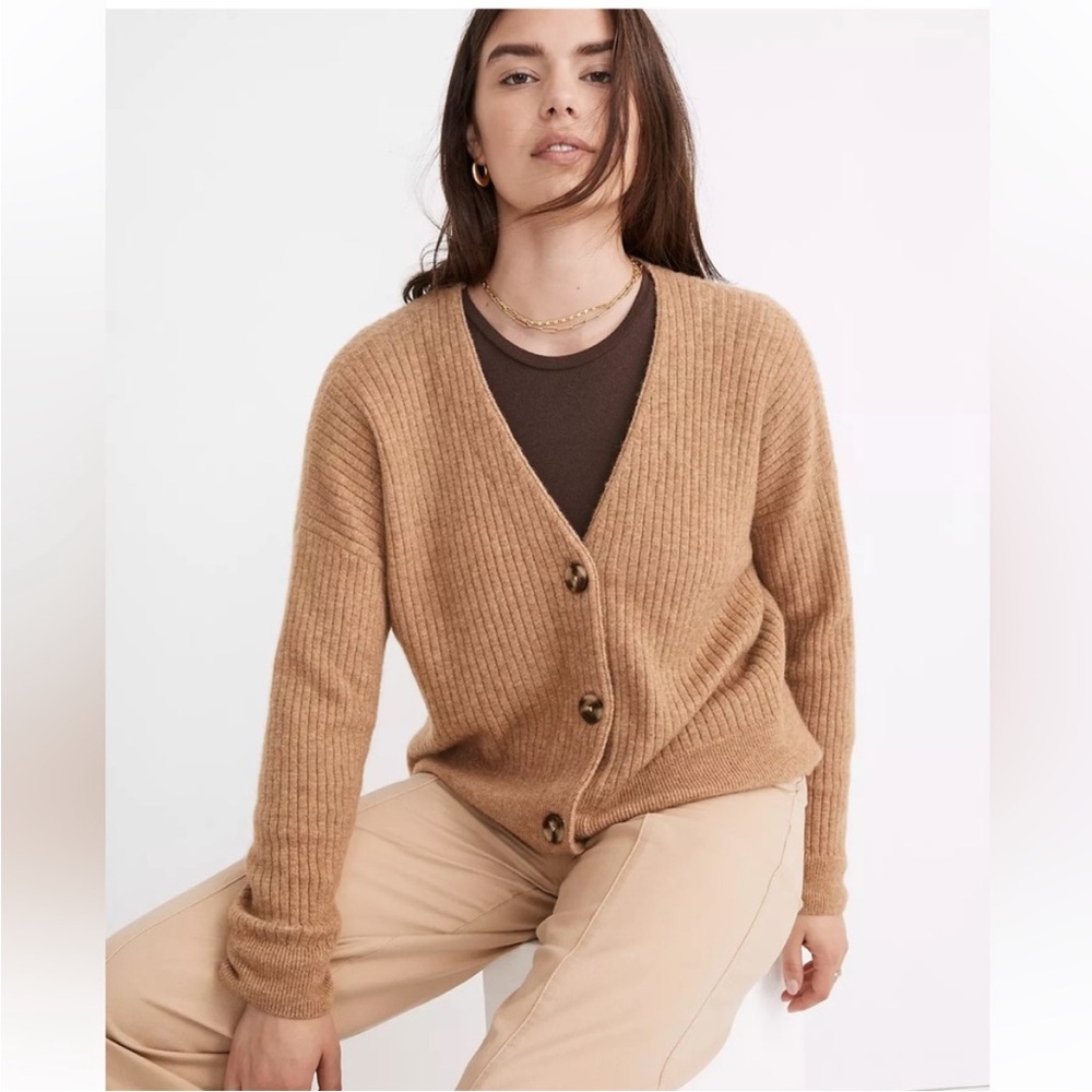 NWT Madewell Cameron Ribbed Cardigan Sweater in Coziest Yarn